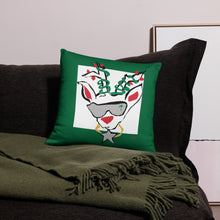 Load image into Gallery viewer, Run Deer MC Green Basic Pillow
