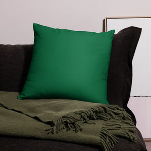 Run Deer MC Green Basic Pillow