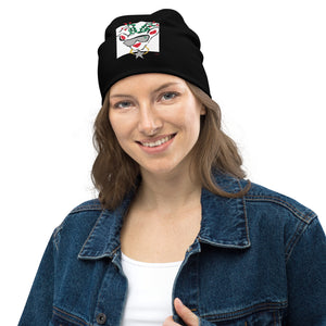 Black Run Deer MC All-Over Print Beanie