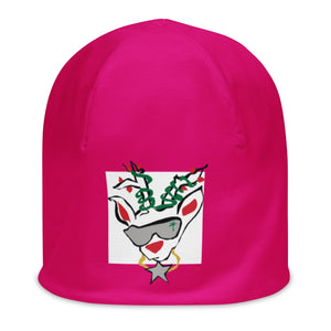 Pink Run Deer MC All-Over Print Beanie