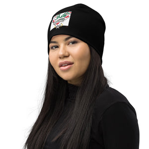 Black Run Deer MC All-Over Print Beanie