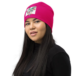 Pink Run Deer MC All-Over Print Beanie