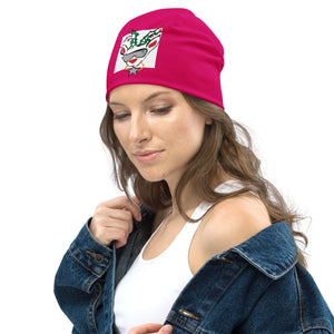 Pink Run Deer MC All-Over Print Beanie