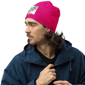 Pink Run Deer MC All-Over Print Beanie