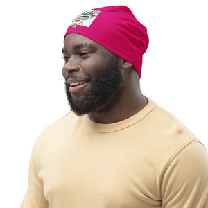 Pink Run Deer MC All-Over Print Beanie