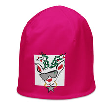 Load image into Gallery viewer, Pink Run Deer MC All-Over Print Beanie
