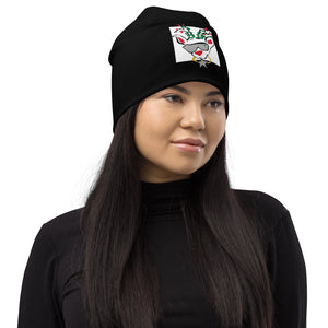 Black Run Deer MC All-Over Print Beanie