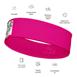 Pink Run Deer MC Headband