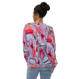 Neon Lipstick Graffiti Unisex Sweatshirt