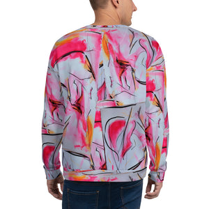 Neon Lipstick Graffiti Unisex Sweatshirt