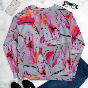 Neon Lipstick Graffiti Unisex Sweatshirt