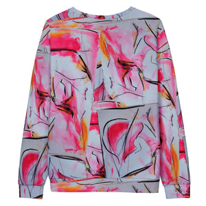 Neon Lipstick Graffiti Unisex Sweatshirt