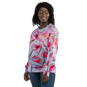 Neon Lipstick Graffiti Unisex Sweatshirt