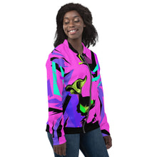 Load image into Gallery viewer, Punk Rock Lion Unisex Bomber Jacket
