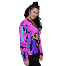 Load image into Gallery viewer, Punk Rock Lion Unisex Bomber Jacket
