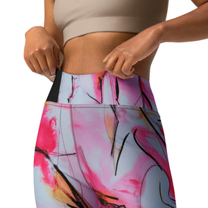 Neon Lipstick Yoga Leggings