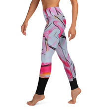 Load image into Gallery viewer, Neon Lipstick Yoga Leggings
