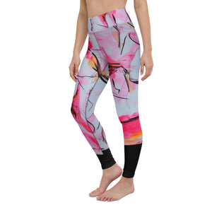 Neon Lipstick Yoga Leggings