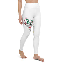 Load image into Gallery viewer, Run Deer MC White Yoga Leggings
