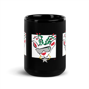 Run Deer MC Black Glossy Mug