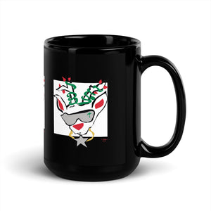 Run Deer MC Black Glossy Mug