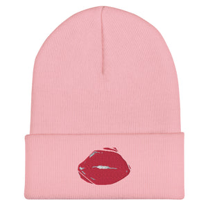 Lips Logo Cuffed Beanie