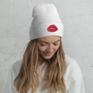 Lips Logo Cuffed Beanie