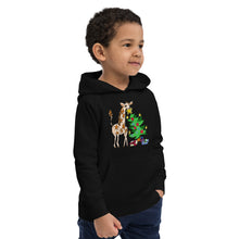 Load image into Gallery viewer, Giraffe Tree Kids eco hoodie
