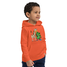 Load image into Gallery viewer, Giraffe Tree Kids eco hoodie
