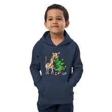 Load image into Gallery viewer, Giraffe Tree Kids eco hoodie
