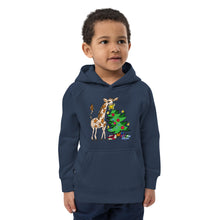 Load image into Gallery viewer, Giraffe Tree Kids eco hoodie
