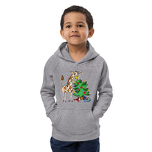 Load image into Gallery viewer, Giraffe Tree Kids eco hoodie
