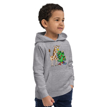 Load image into Gallery viewer, Giraffe Tree Kids eco hoodie
