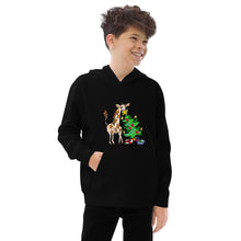 Load image into Gallery viewer, Giraffe Tree Kids fleece hoodie
