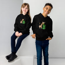 Load image into Gallery viewer, Giraffe Tree Kids fleece hoodie
