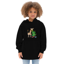 Load image into Gallery viewer, Giraffe Tree Kids fleece hoodie
