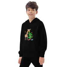 Load image into Gallery viewer, Giraffe Tree Kids fleece hoodie
