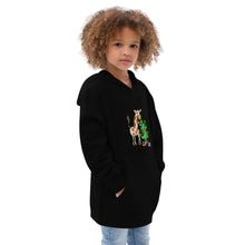 Load image into Gallery viewer, Giraffe Tree Kids fleece hoodie
