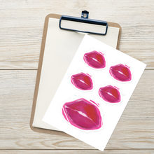 Load image into Gallery viewer, Logo Lips Sticker sheet
