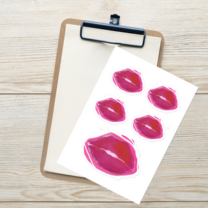 Logo Lips Sticker sheet