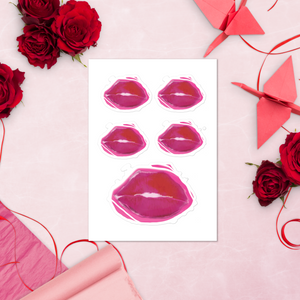 Logo Lips Sticker sheet