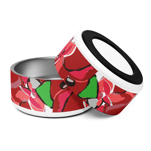 Poinsettia Pet bowl