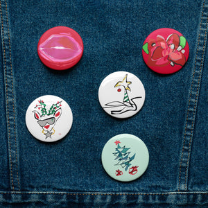 Christmas Set of pin buttons