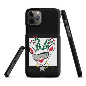 Run Deer MC Snap case for iPhone® BLACK