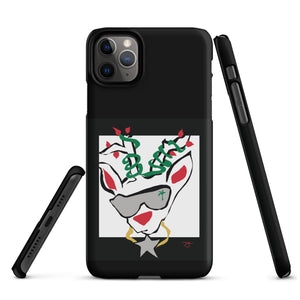 Run Deer MC Snap case for iPhone® BLACK