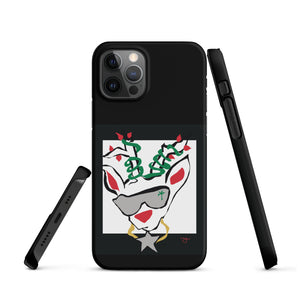 Run Deer MC Snap case for iPhone® BLACK