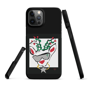 Run Deer MC Snap case for iPhone® BLACK