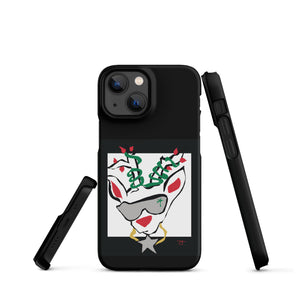 Run Deer MC Snap case for iPhone® BLACK