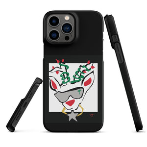 Run Deer MC Snap case for iPhone® BLACK