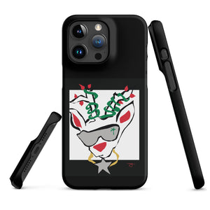 Run Deer MC Snap case for iPhone® BLACK